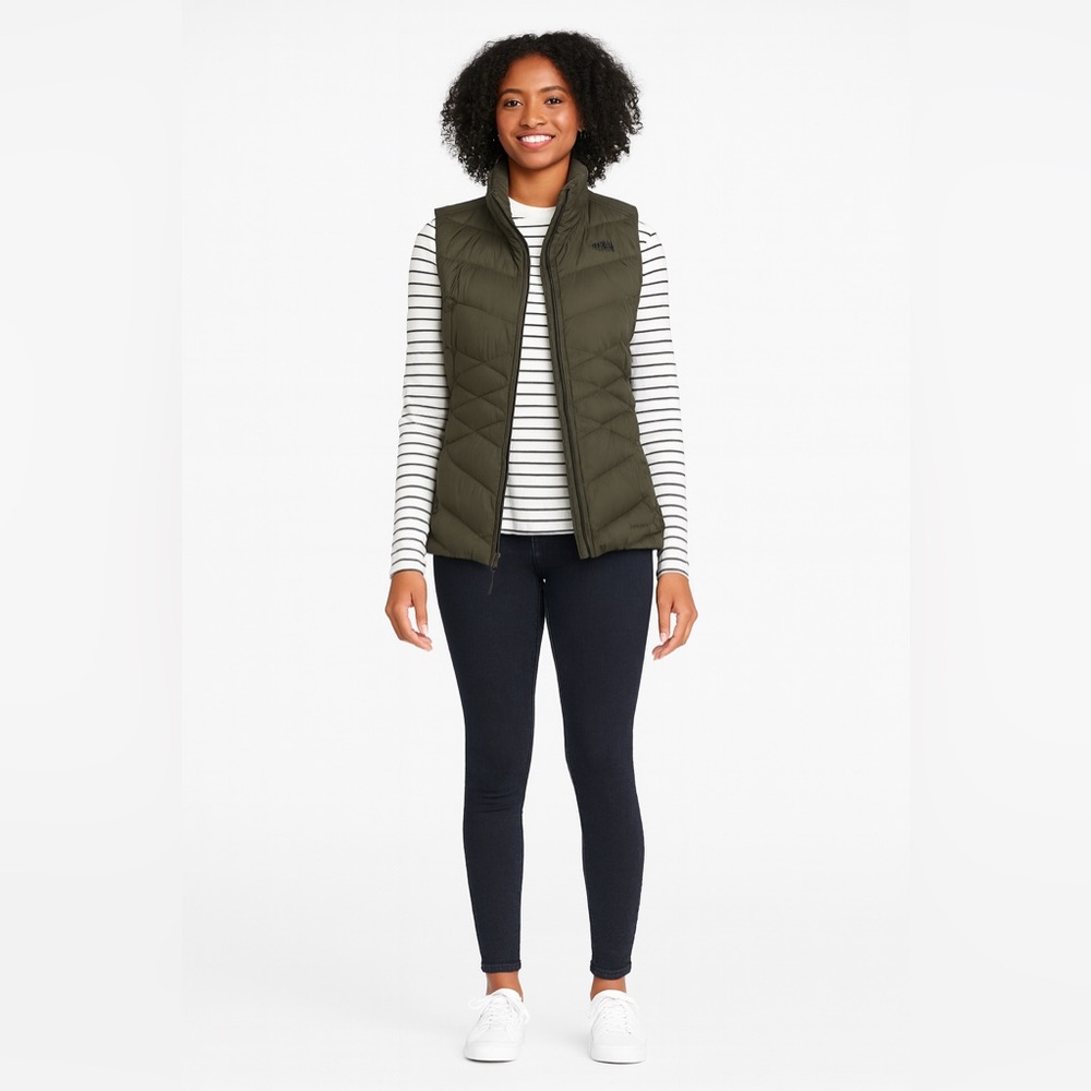 The North Face Dark Green Quilted Vest